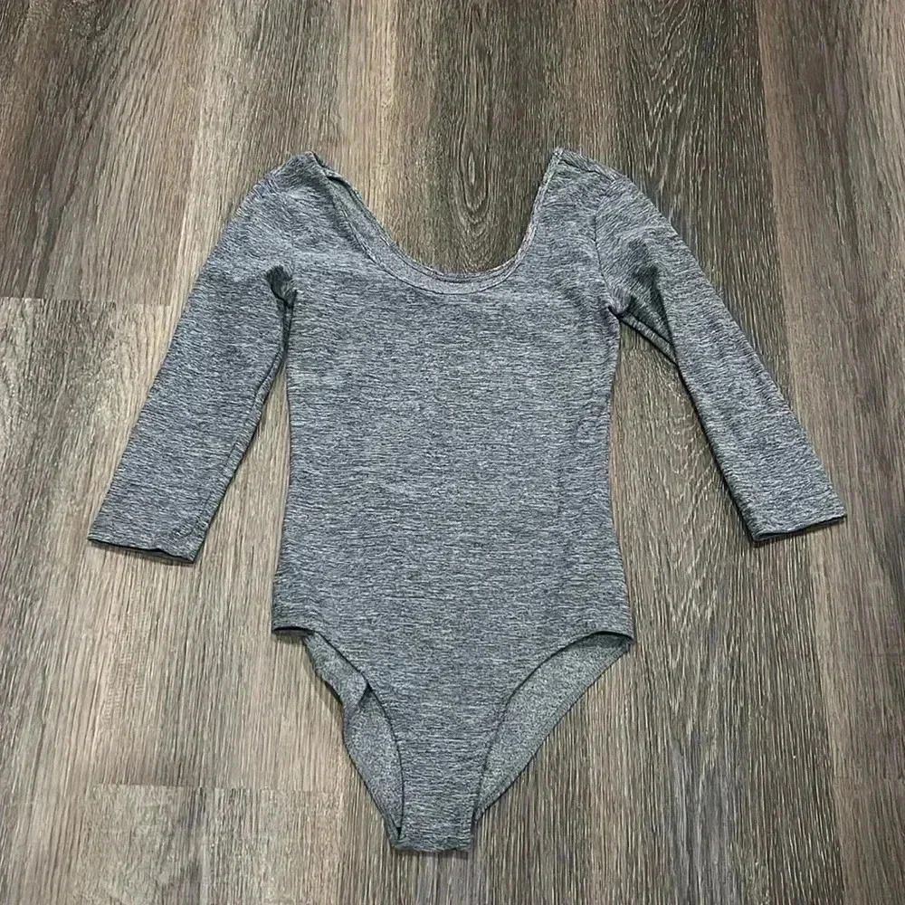 TNA Grey Long Sleeve Bodysuit